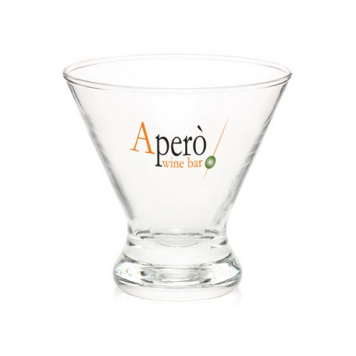 8.25 oz.  Cosmopolitan Stemless Martini Glasses