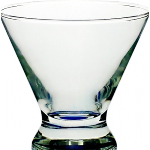 8.25 oz.  Cosmopolitan Stemless Martini Glasses