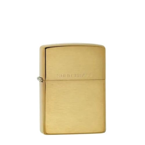 Zippo® USA-Made Windproof Classic Brushed Brass Lighter