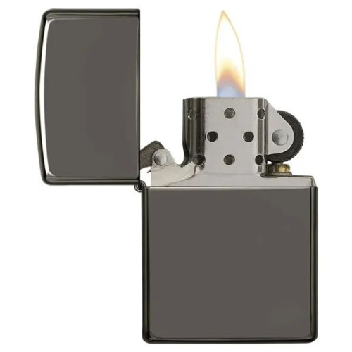 Zippo® USA-Made Classic Windproof Black Ice Lighter