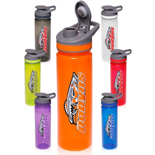 22 oz Flip Top Plastic Sports Bottles