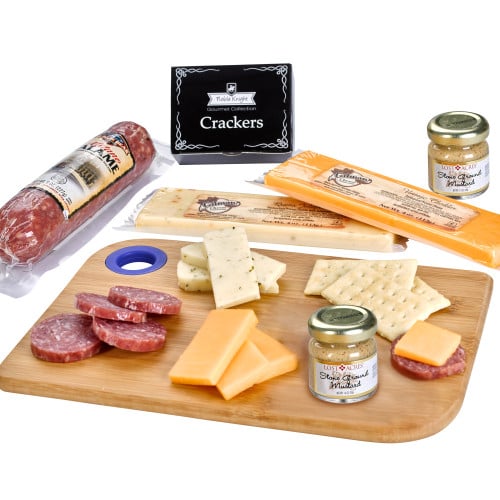 Charcuterie Favorites Board With Meat & Cheese Set