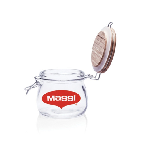 16 oz Glass Candy Jars with Wire Wooden Lids