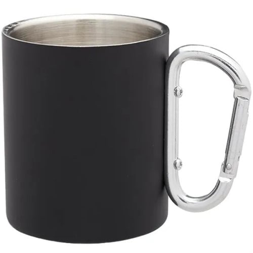 10 oz. Carabiner Handle Stainless Steel Mug
