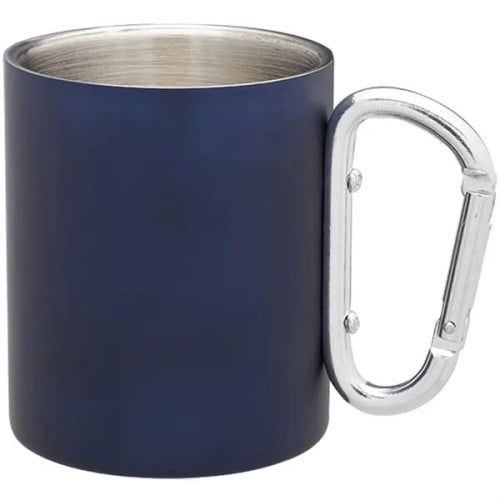 10 oz. Carabiner Handle Stainless Steel Mug