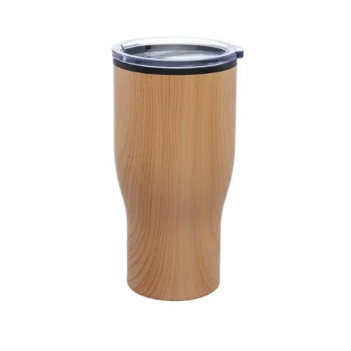 28 oz. Challenger Travel Mug with Wood Finish