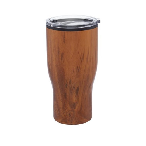 28 oz. Challenger Travel Mugs with Wood Finish