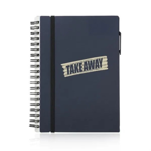 Spiral Notebooks with Elastic Closure