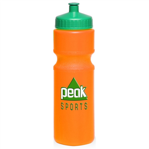 28 oz Push Cap Plastic Water Bottle