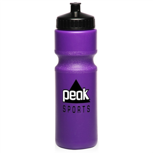 28 oz Push Cap Plastic Water Bottle