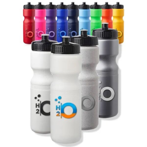 28 oz. Push Cap Plastic Water Bottle