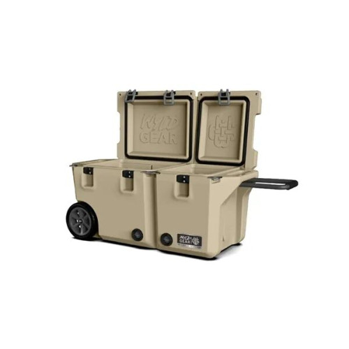 65QT Wyld Gear® USA-Made Divided Wheeled Hard Cooler (19x14)