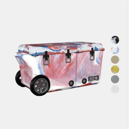 65QT Wyld Gear® USA-Made Divided Wheeled Hard Cooler (19x14)