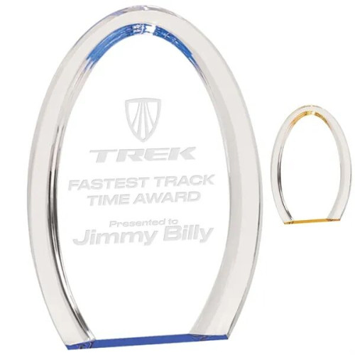 7" Radiant Halo Oval Acrylic Award