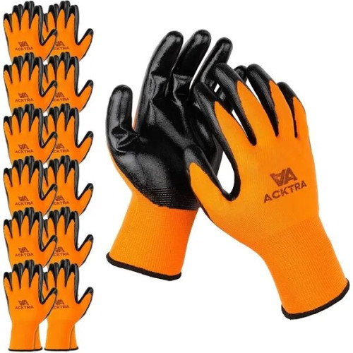 Nitrile Coated Safety Work Gloves