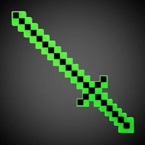 LED Green Pixel Sword