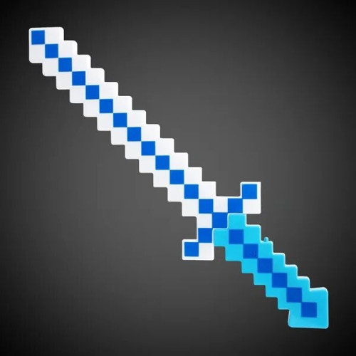 LED Blue Pixel Sword