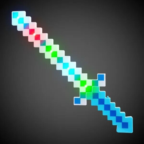 LED Blue Pixel Sword