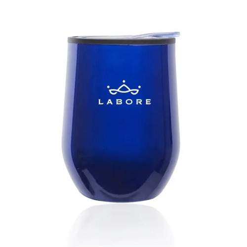 12 oz. Shelby Stemless Wine Glass with lid