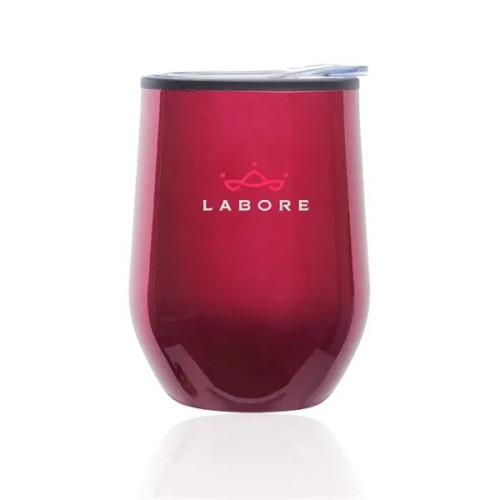 12 oz. Shelby Stemless Wine Glass with lid