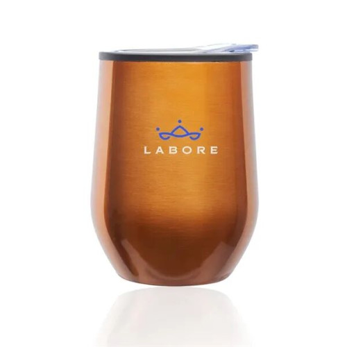 12 oz. Shelby Stemless Wine Glass with lid