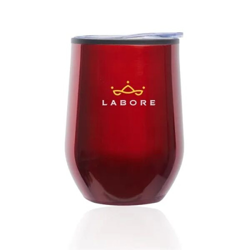 12 oz. Shelby Stemless Wine Glass with lid