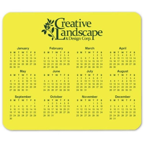 Customized Horizontal Calendar Mouse Pad