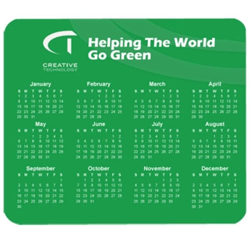 Customized Horizontal Calendar Mouse Pad