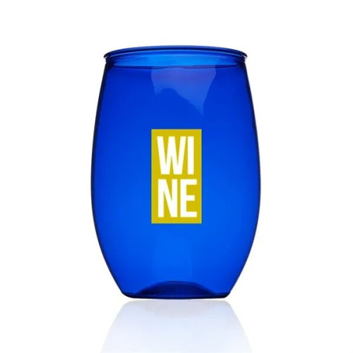 16 oz. Plastic Stemless Wine Glasses