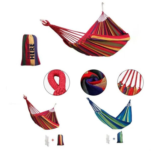 Outdoor Canvas Hammock With Carring Bag