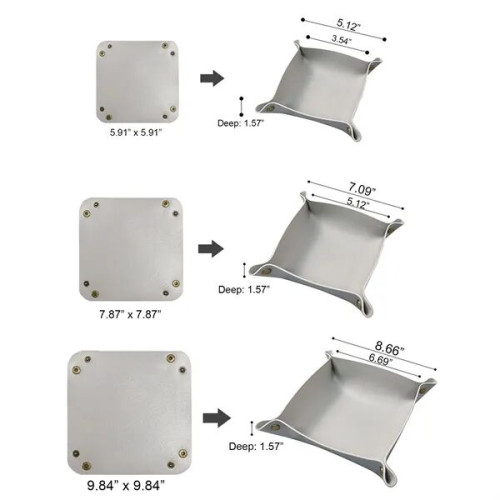Foldable Portable Square Storage Tray