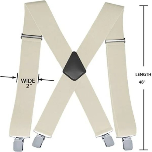 Heavy Duty Clip Adjustable X Back Suspender
