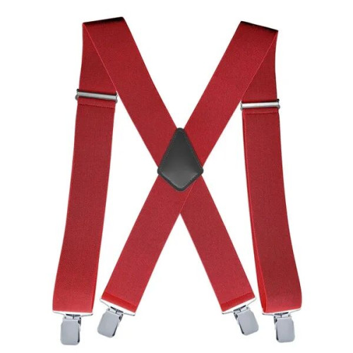 Heavy Duty Clip Adjustable X Back Suspender