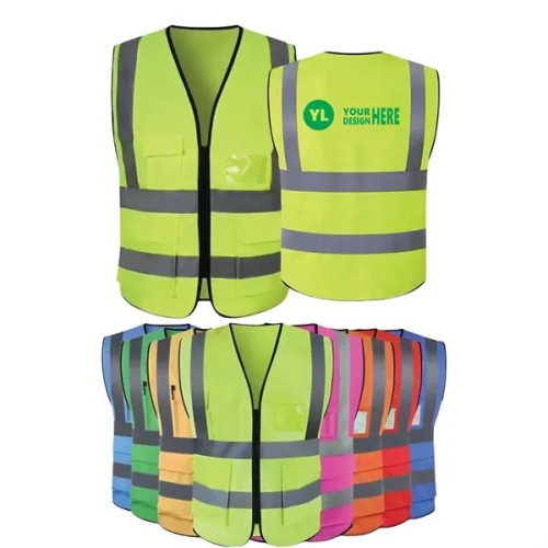 High Visibility Safety Reflective Vest With Pocket