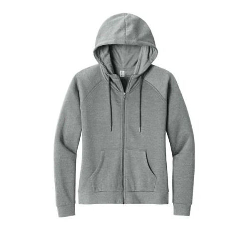 Allmade Women's Organic CVC Fleece Full-Zip Hoodie