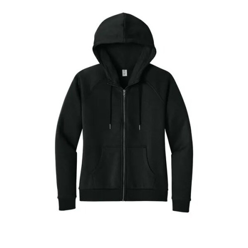 Allmade Women's Organic CVC Fleece Full-Zip Hoodie