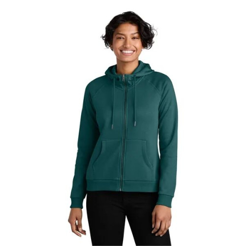 Allmade Women's Organic CVC Fleece Full-Zip Hoodie