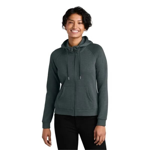 Allmade Women's Organic CVC Fleece Full-Zip Hoodie