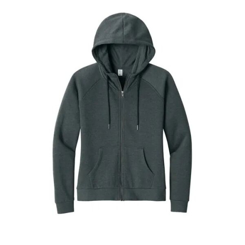 Allmade Women's Organic CVC Fleece Full-Zip Hoodie