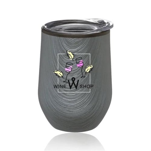 12 oz. Palmera Stemless Wine Glasses with Lid