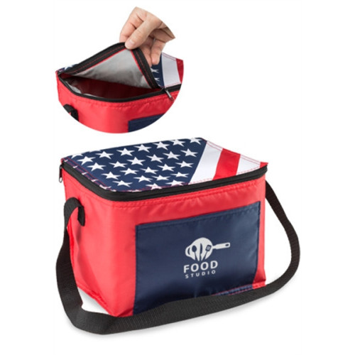 American Flag Lunch Bags