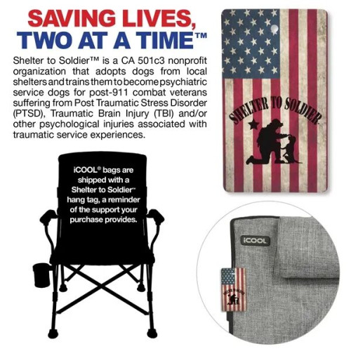 iCOOL Twin Peaks Portable Camping Chair