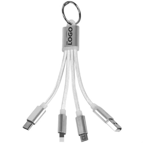 4-In-1 Keychain Charging Cable
