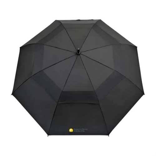 Elements 60" Recycled Auto Open Double Canopy Golf Umbrella