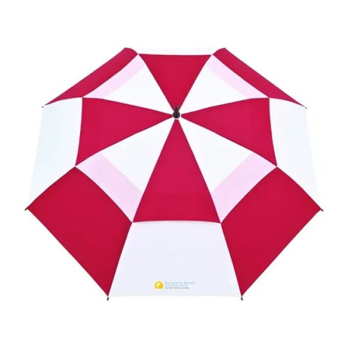 Elements 60" Recycled Auto Open Double Canopy Golf Umbrella
