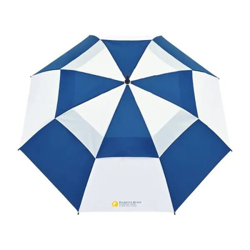 Elements 60" Recycled Auto Open Double Canopy Golf Umbrella
