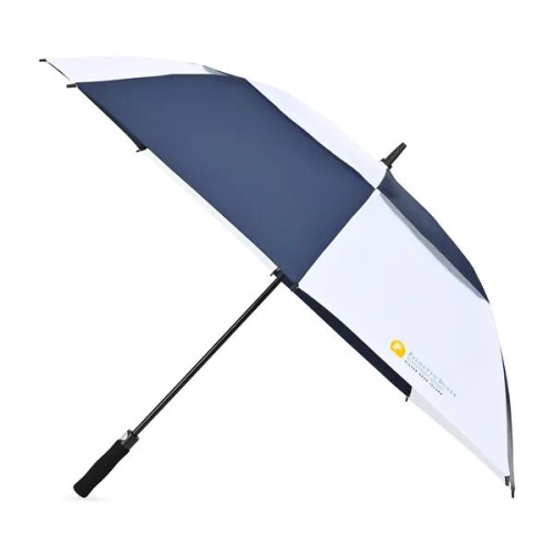 Elements 60" Recycled Auto Open Double Canopy Golf Umbrella