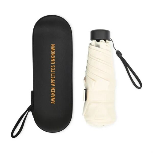 Elements 39" Recycled Manual Mini Folding Umbrella