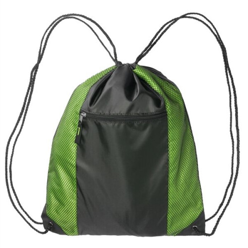 Zipper Pocket Drawstring Backpacks
