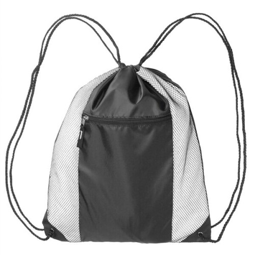 Zipper Pocket Drawstring Backpacks